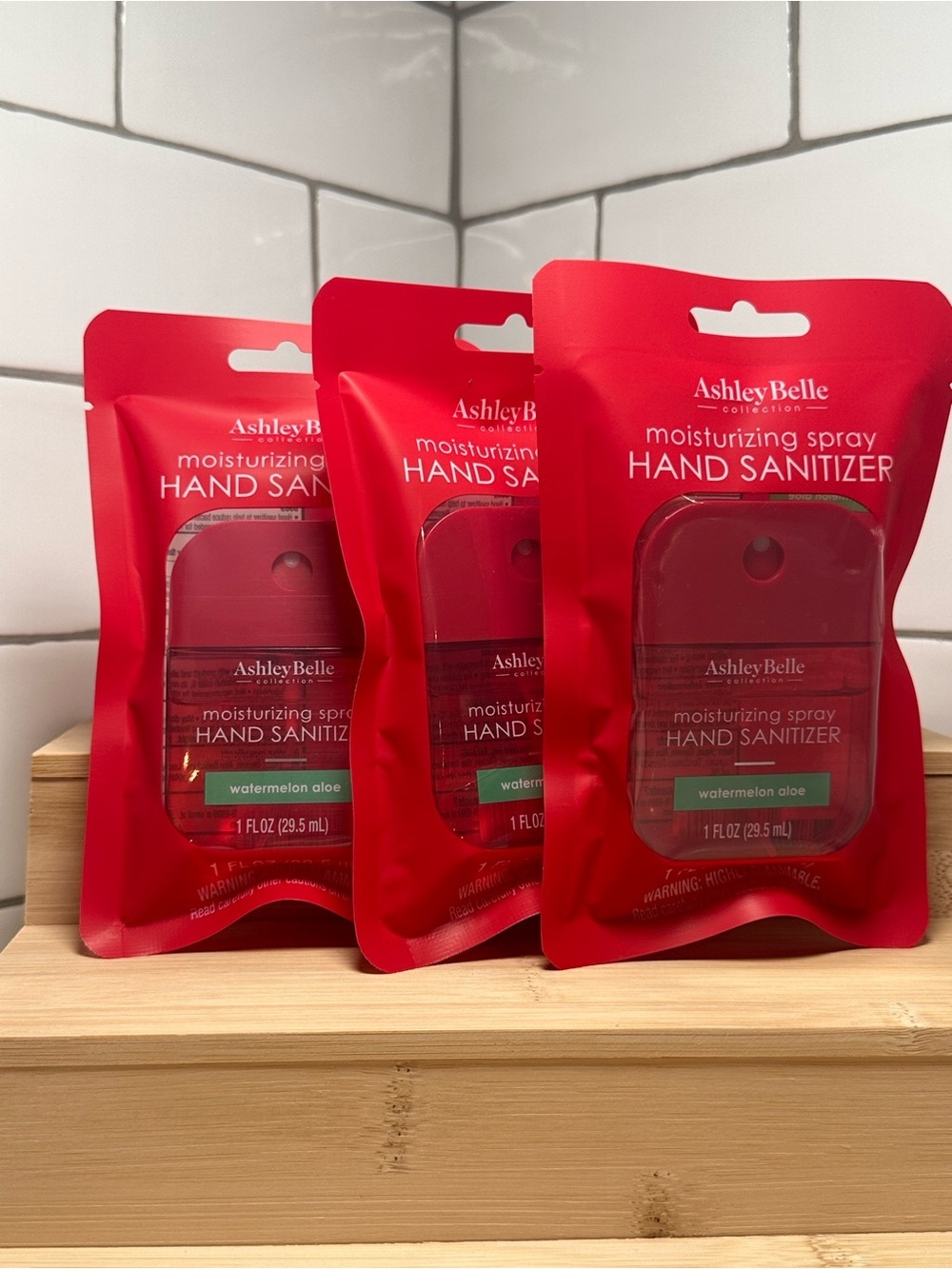 AshleyBelle Moisturizing Spray Hand Sanitizer - Watermelon Aloe  3 Pack